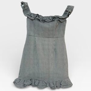 Princess Polly Gingham Mini Ruffle Dress SIZE 6